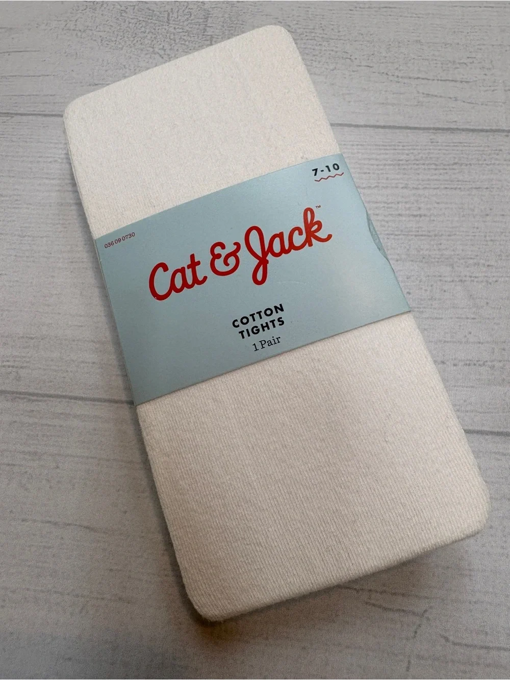 Cat & Jack White Cotton Tights - Girls